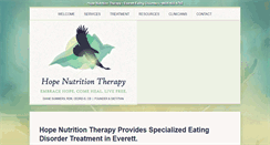 Desktop Screenshot of hopenutritiontherapy.com