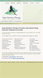 Mobile Screenshot of hopenutritiontherapy.com