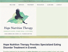 Tablet Screenshot of hopenutritiontherapy.com